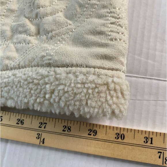 Denim & Co. NWT Womens Quilted Lined Ivory Polyester Sleeveless Vest Size 3X - Picture 7 of 11